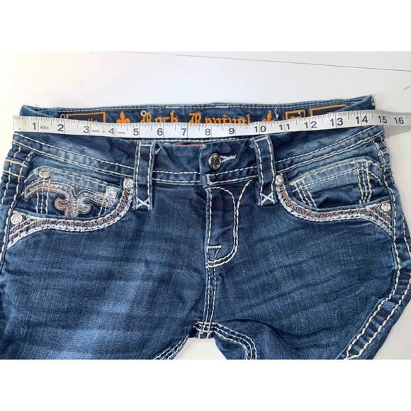 Rock Revival Evella boot cut blue jeans size 27 - Picture 12 of 13